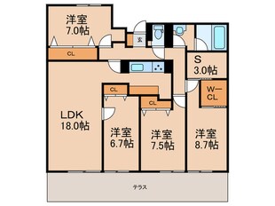 ルミエールⅢの物件間取画像